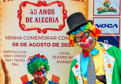 Palhaço Risadinha celebra 45 anos de história nesta sexta-feira (8) no Centro Cultural Nice Avanza